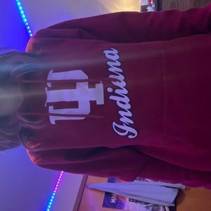 Indiana University hoodie red